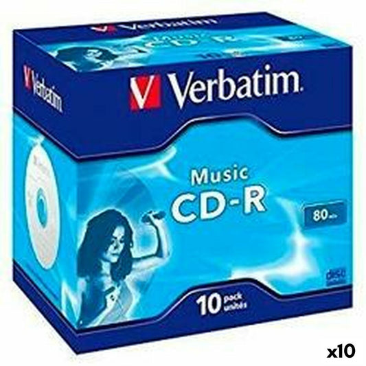 CD-R Verbatim MUSIC 80' 16x 10 Pieces (10 Units)-0