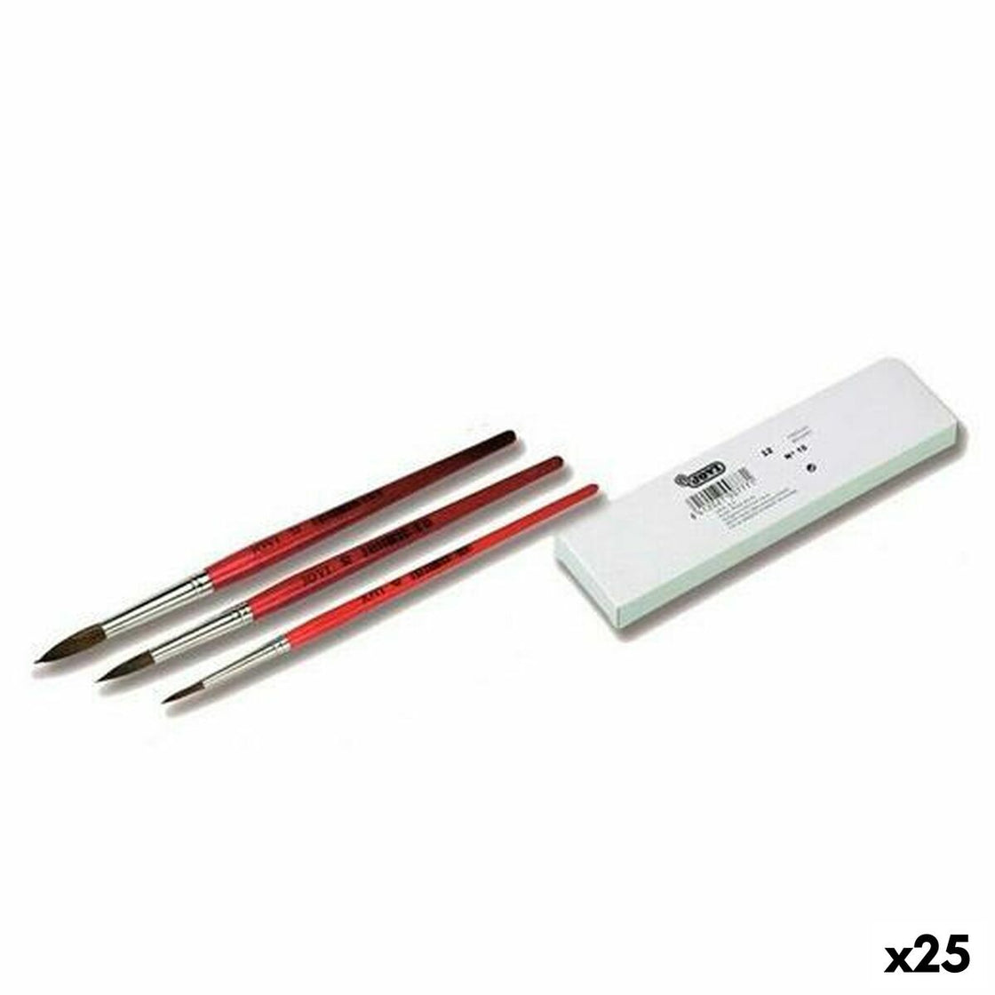 Paintbrushes Jovi PONEY Nº12 Brown 20,3 cm 10,3 mm 12 Pieces (25 Units)-0