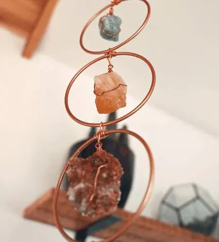 Raw Crystal 7 Gemstone Wall Decor - Manufacturer Stock