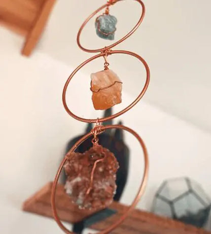 Raw Crystal 7 Gemstone Wall Decor - Manufacturer Stock