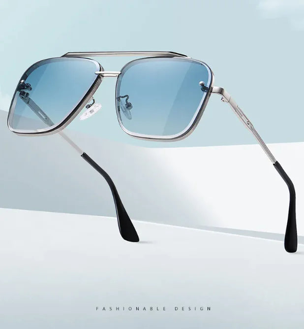 Dual-Tone Gradient Polarized Sunglasses