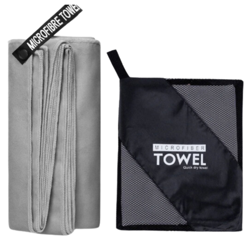 Absorbent Microfiber Quick-Drying Towel (Grey)-0