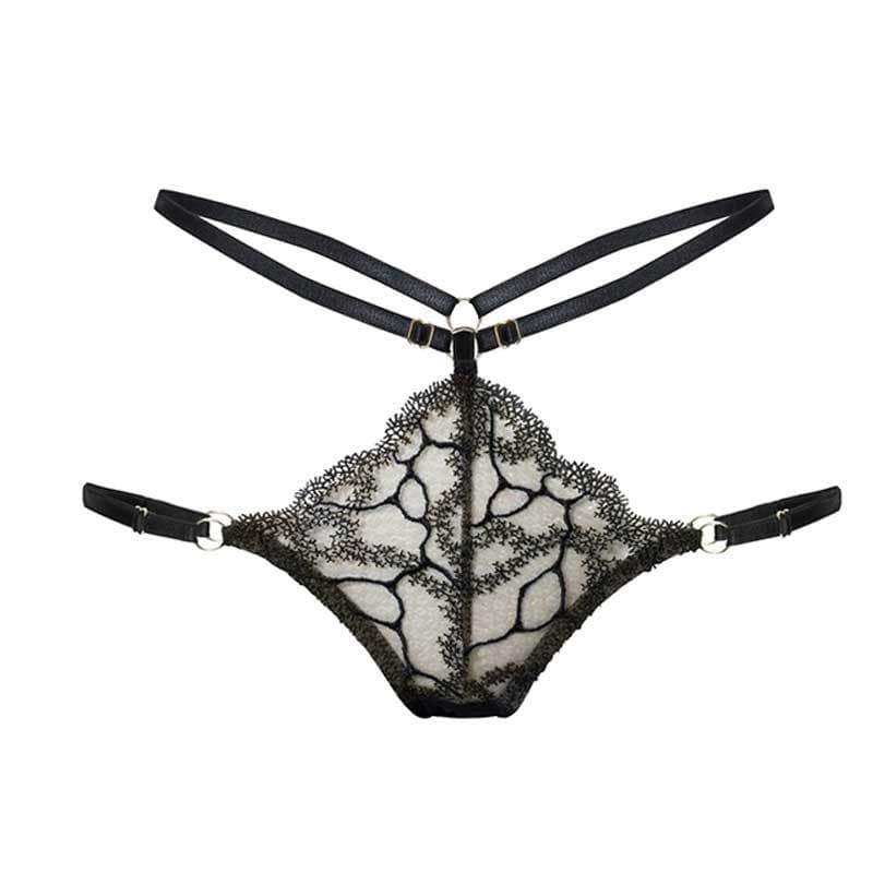 Caprice Spectra Sheer Lace Strappy Panty-2