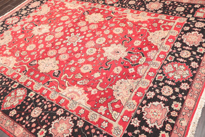 7'10" x 10' Hand Knotted Reversible Heriz Wool Area Rug Red-2