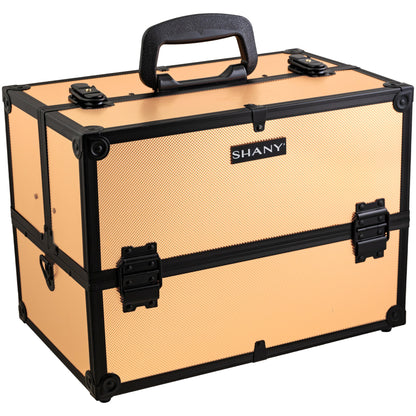Essential Pro Makeup Train Case with Shoulder Strap and Locks-9