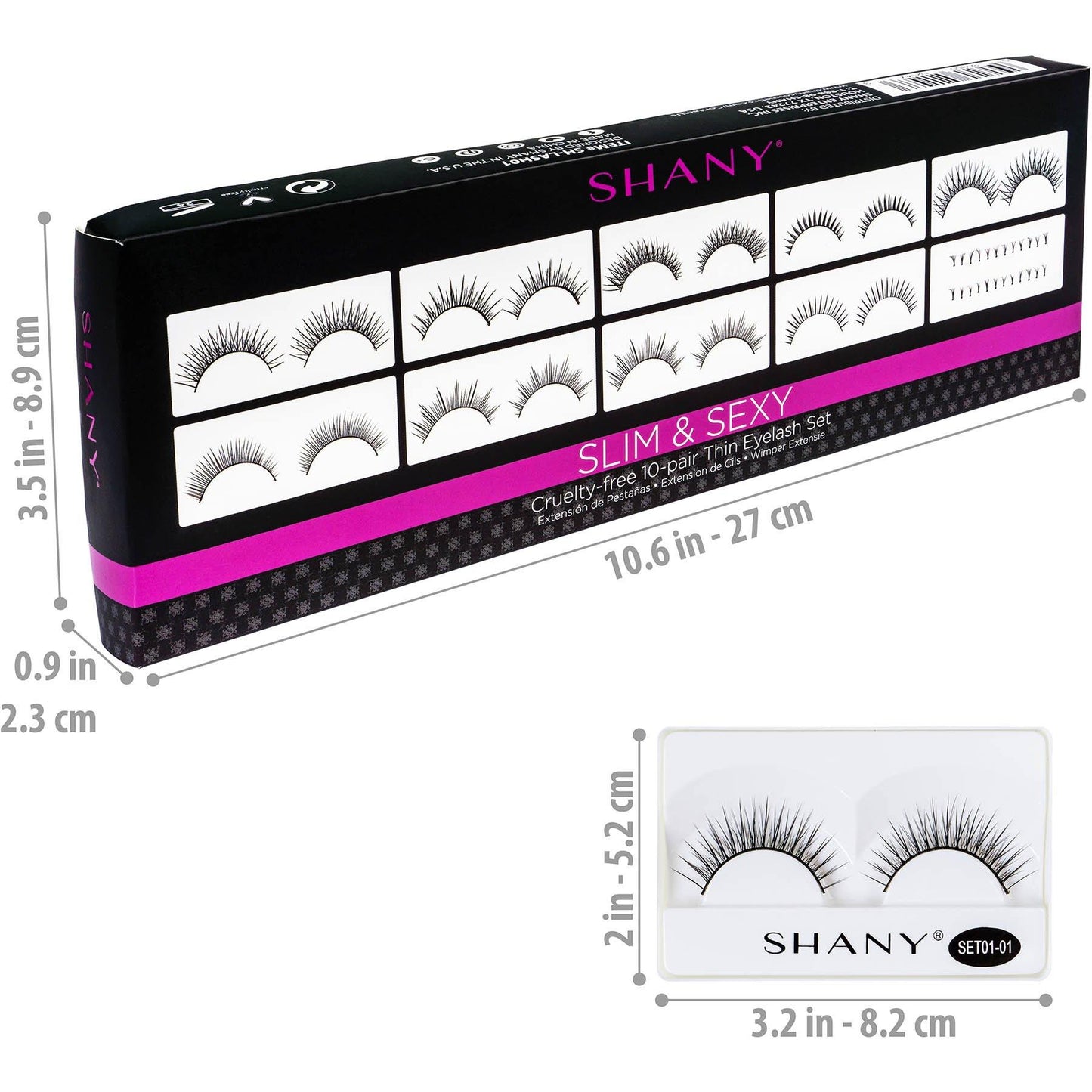 Eyelash extend - set of 10 assorted reusable eyelashes-3