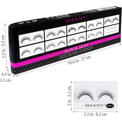 Eyelash extend - set of 10 assorted reusable eyelashes-3