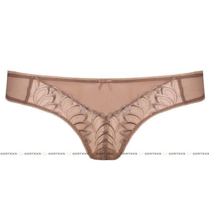 Sheer Floral Embroidery Thong Panty Gorteks Dakota-2