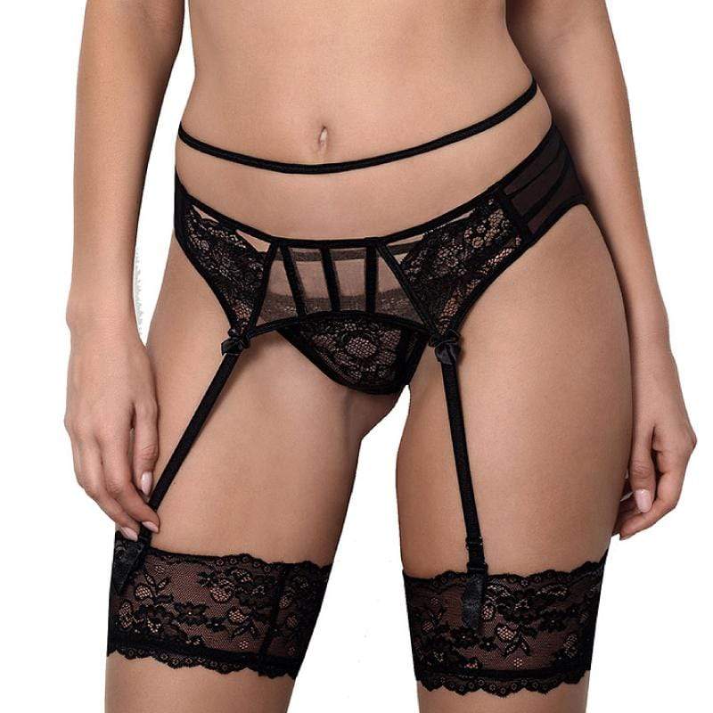 Axami Miami Vibe Sheer Lace Garter Belt-0