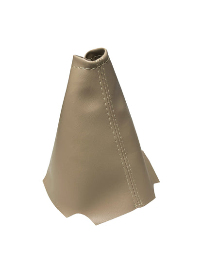 Cashmere Tan Leather Emergency Brake & Shift Boot Cover For 2005-2013 Chevy Corvette C6-2