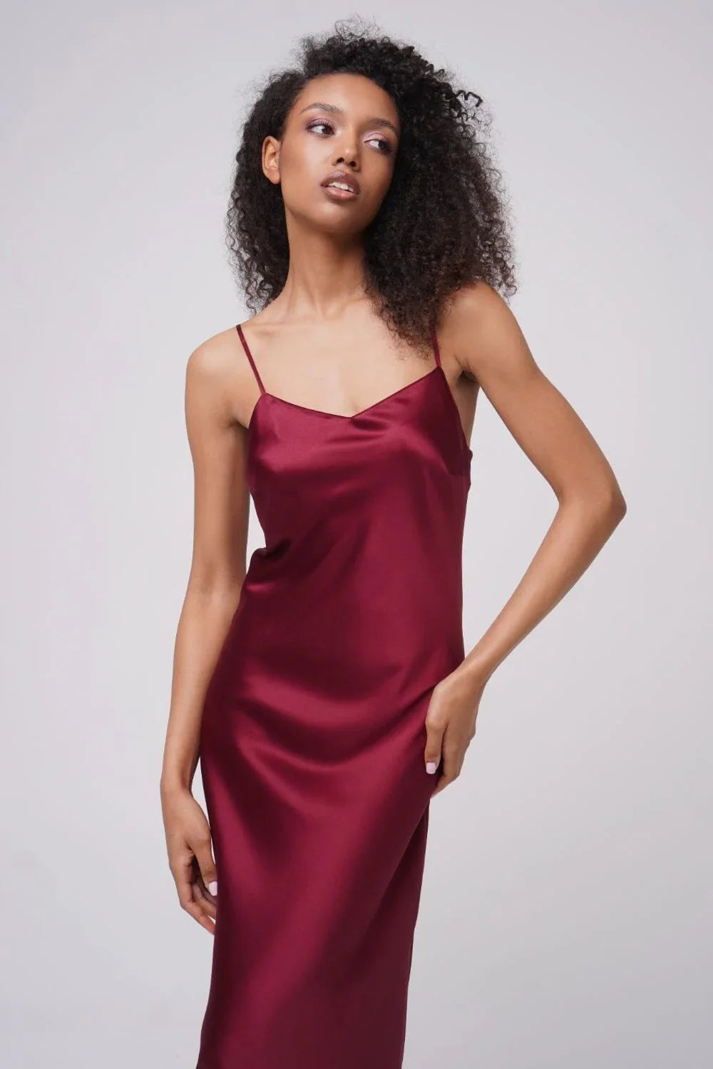 Amoralle Silk Light Elysian Maxi Slip-6