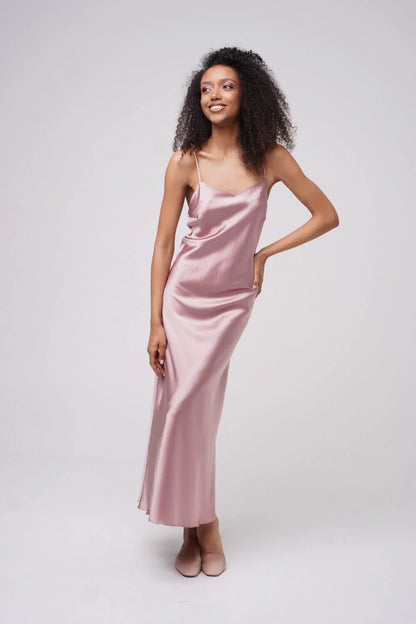 Amoralle Silk Light Elysian Maxi Slip-2