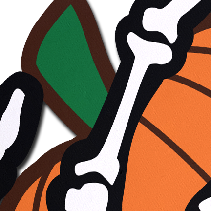 5-Pack: White Boney Skeleton Hands Holding Orange Halloween Pumpkins Breast Pasties by Pastease®-3