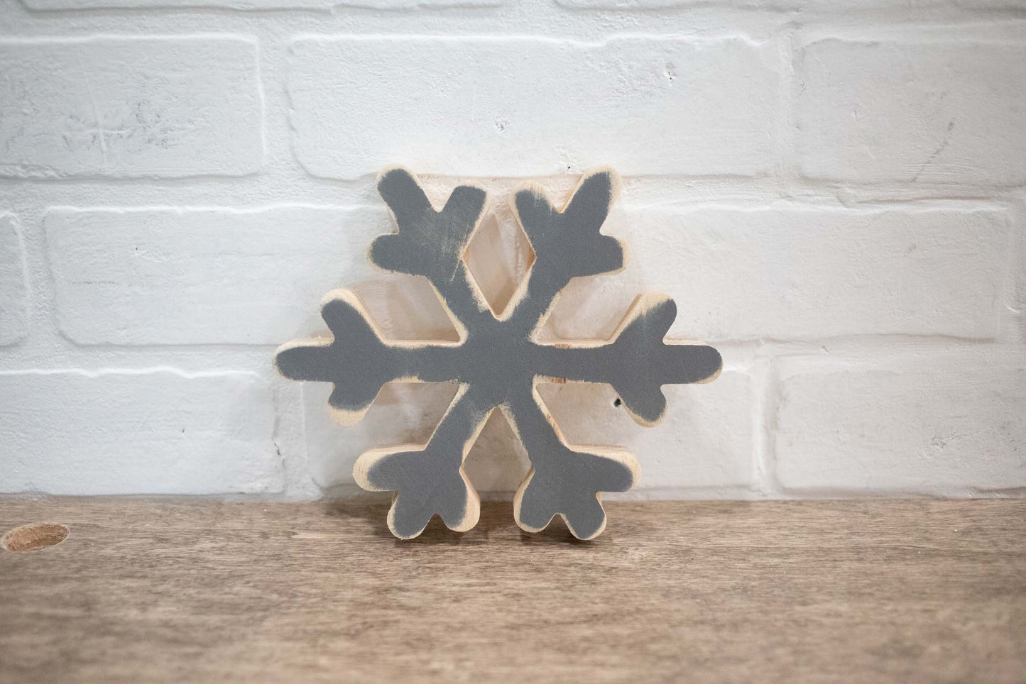 Chunky Wooden Christmas Shelf Sitter-1