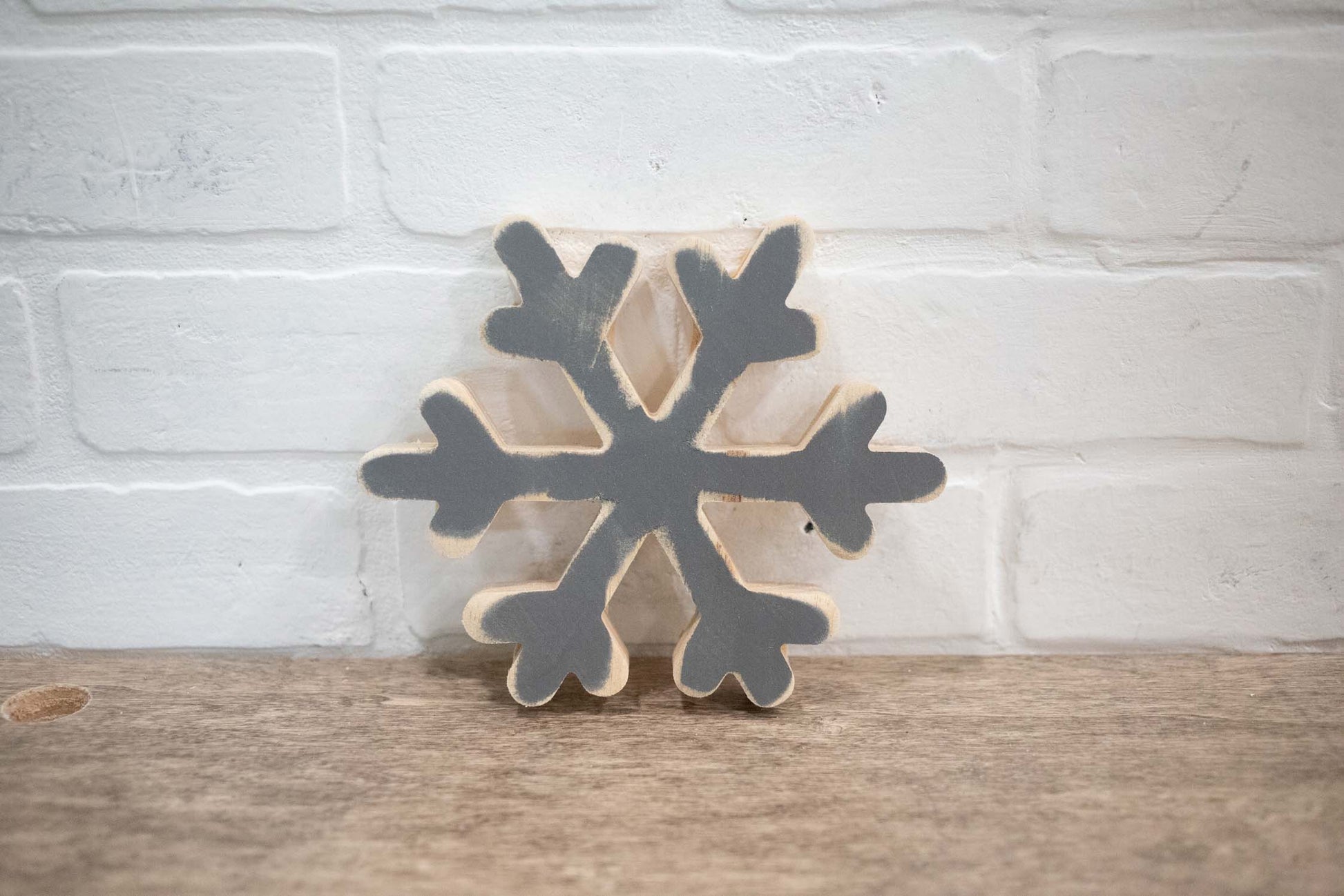 Chunky Wooden Christmas Shelf Sitter-1