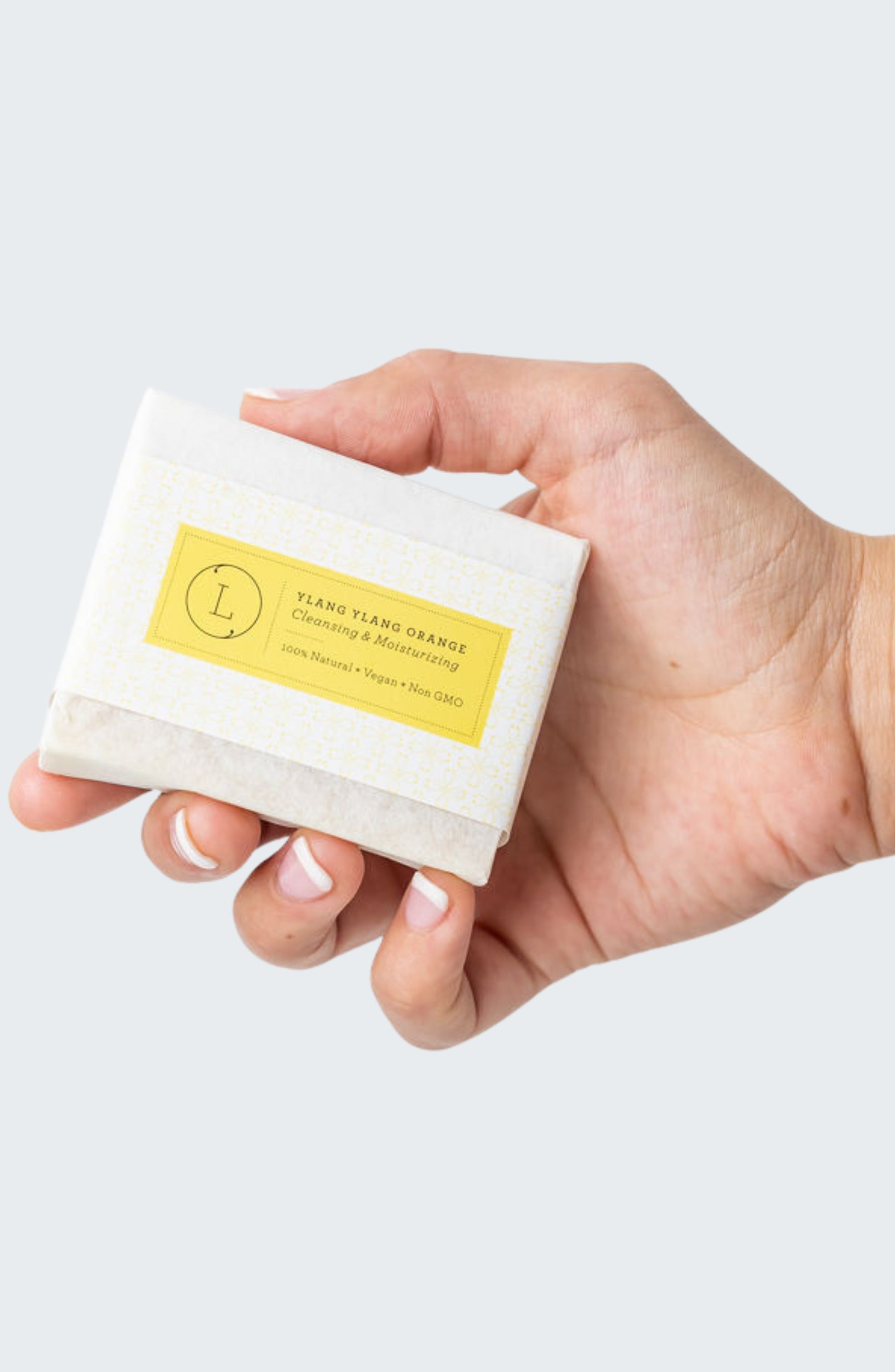 2x Natural Handmade Soap Bar, Orange Ylang Ylang Soap-1