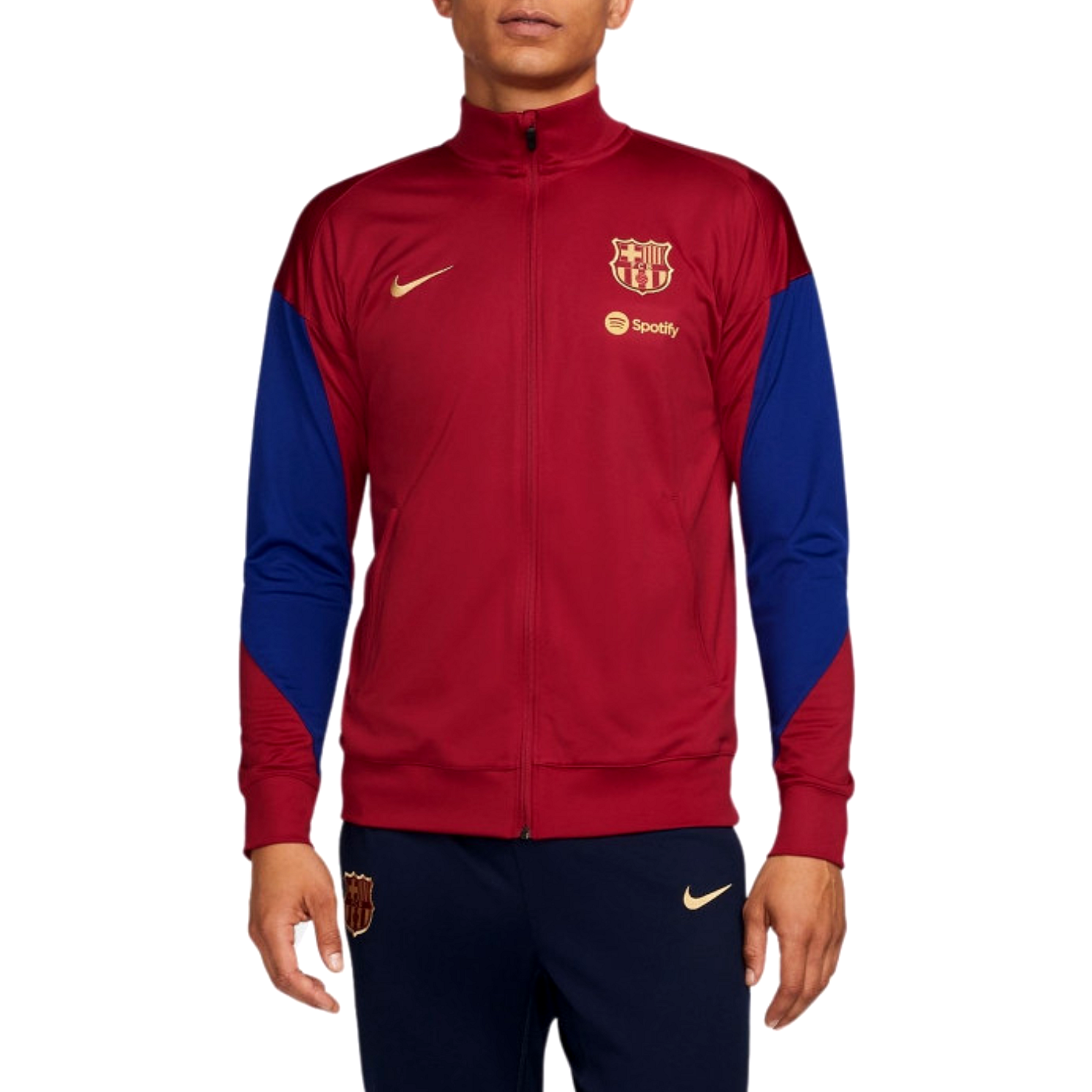 FC Barcelona red/blue training presentation soccer tracksuit 2024 - Nike-0