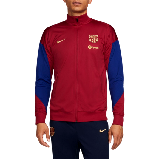 FC Barcelona red/blue training presentation soccer tracksuit 2024 - Nike-0