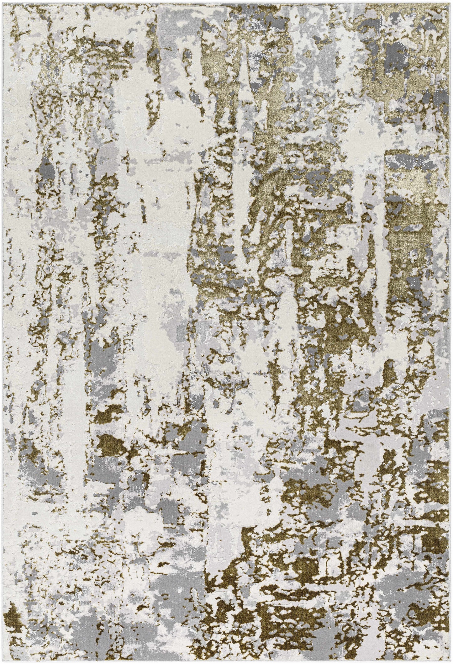 Junko Gray & Green Marble Area Rug - Clearance-0