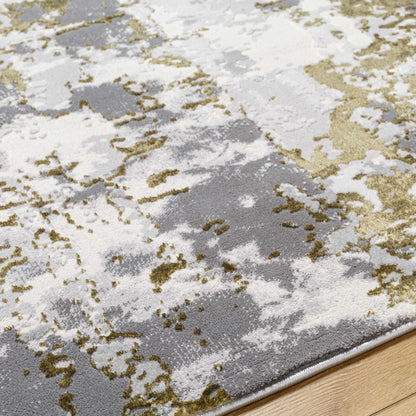 Junko Gray & Green Marble Area Rug - Clearance-4