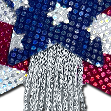 5-Pack: Tassel Pasties: American Patriotic Sparkling Stars & Stripes USA Breast Pasties by Pastease®-3