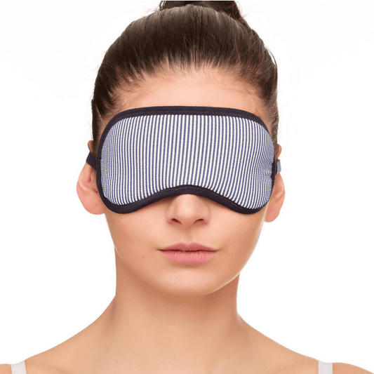 Striped Sleep Mask Lauma Navy-0