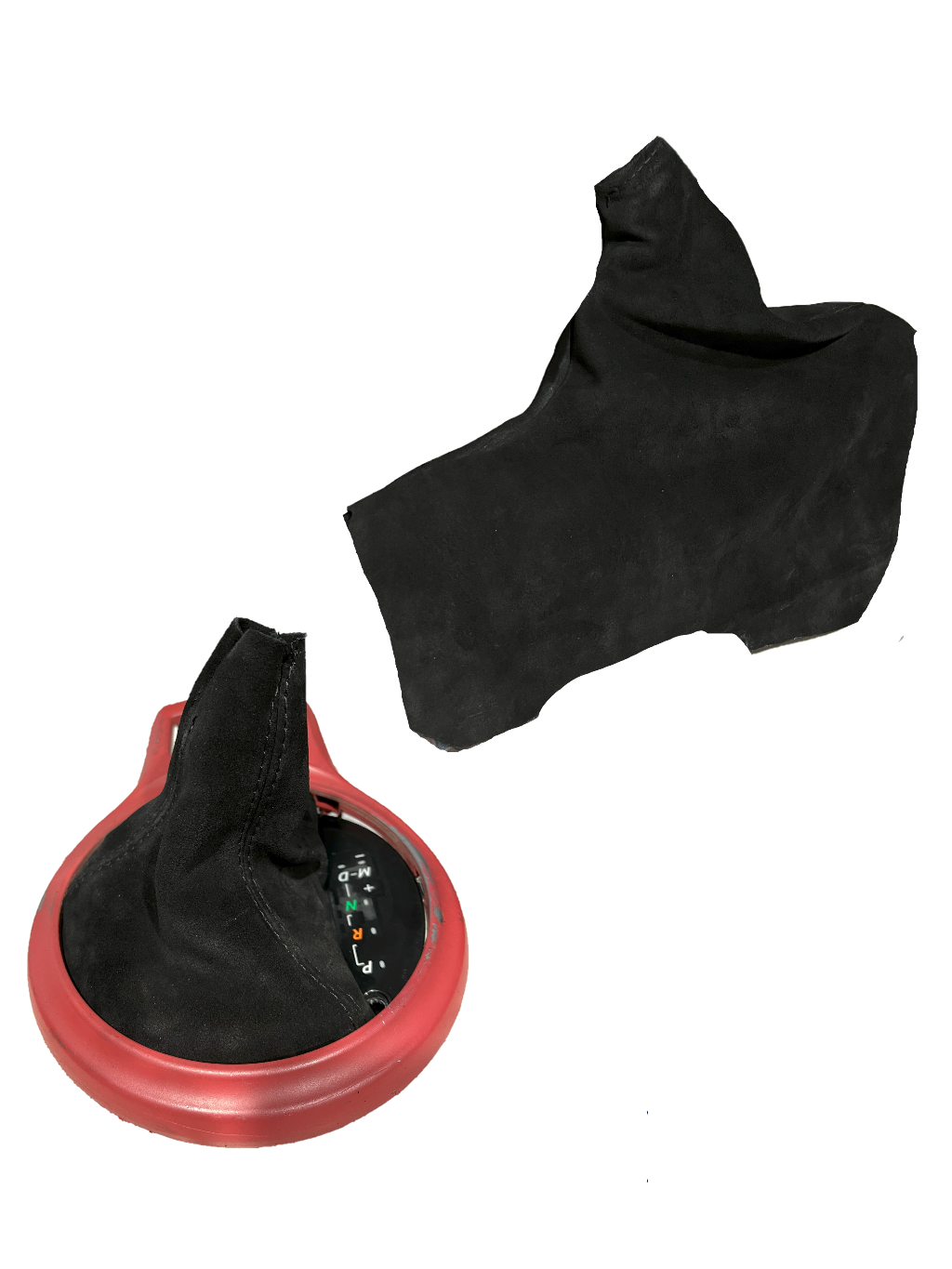 For 2012-2020 Subaru BRZ Black Stitch Genuine Suede AUTOMATIC Shift & Handbrake Boot Cover-0