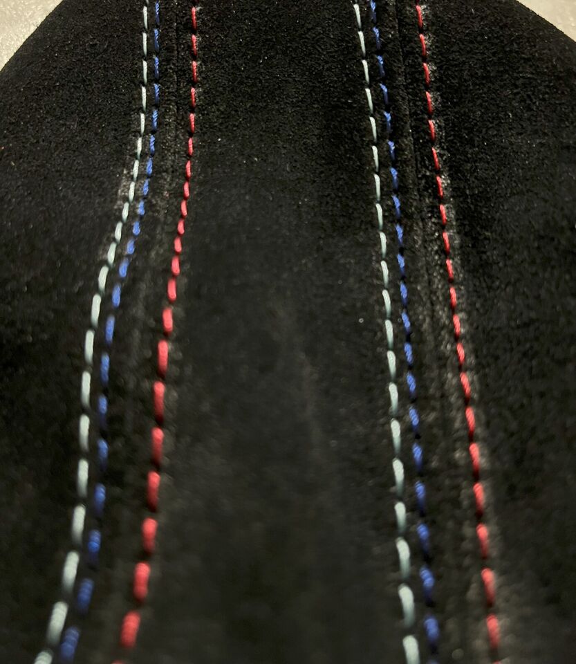 For 1991-2005 BMW E91 92 93 M3 Genuine Suede MANUAL Shift & Parking Brake Boot Cover-2