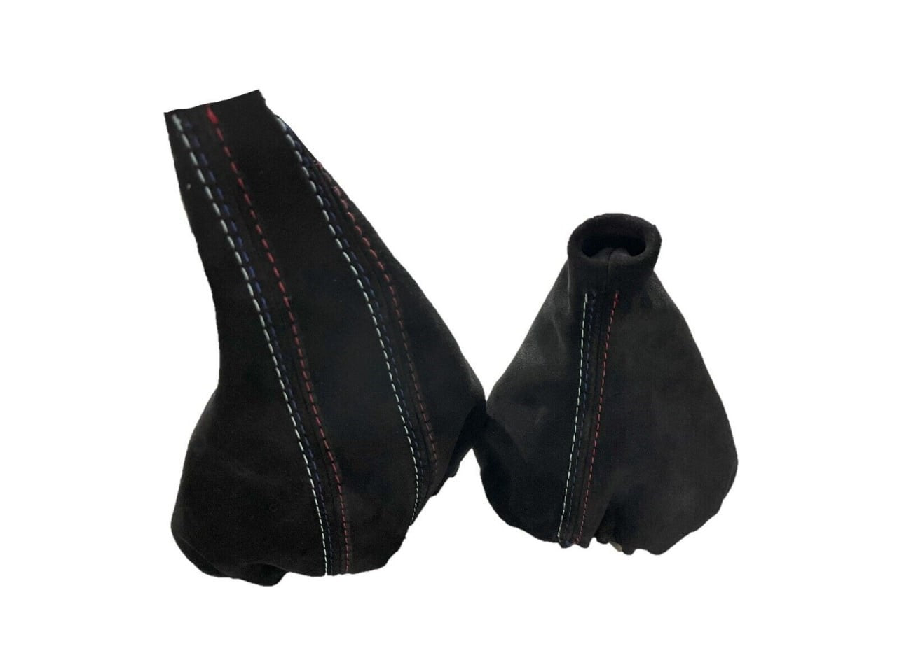 For 1991-2005 BMW E91 92 93 M3 Genuine Suede MANUAL Shift & Parking Brake Boot Cover-0