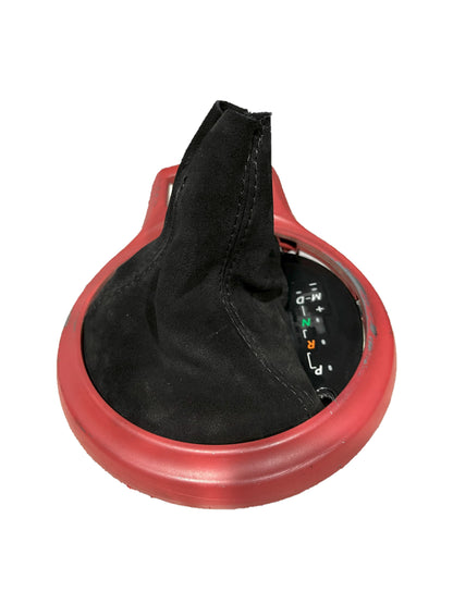 For 2012-2020 Subaru BRZ Black Stitch Genuine Suede AUTOMATIC Shift & Handbrake Boot Cover-2