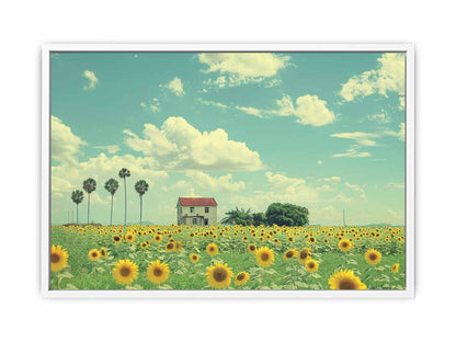 Isolated Home  Sunflower painting art-5