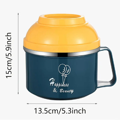 Foldable Bowl with Lid and Handle - 1pc Gift