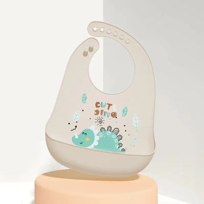 3D Baby Waterproof Silicone Bib for Feeding Kids