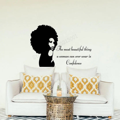 African Woman Wall Sticker and Poster Decor