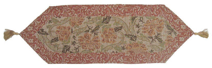 DaDa Bedding Floral Nature Garden Beige Orange Spices Tapestry Table Runner (10072)-1