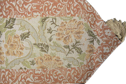 DaDa Bedding Floral Nature Garden Beige Orange Spices Tapestry Table Runner (10072)-0