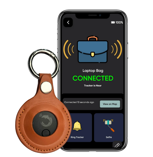 Dolphin Smart Bluetooth Tracker Pro with Leather Case-0