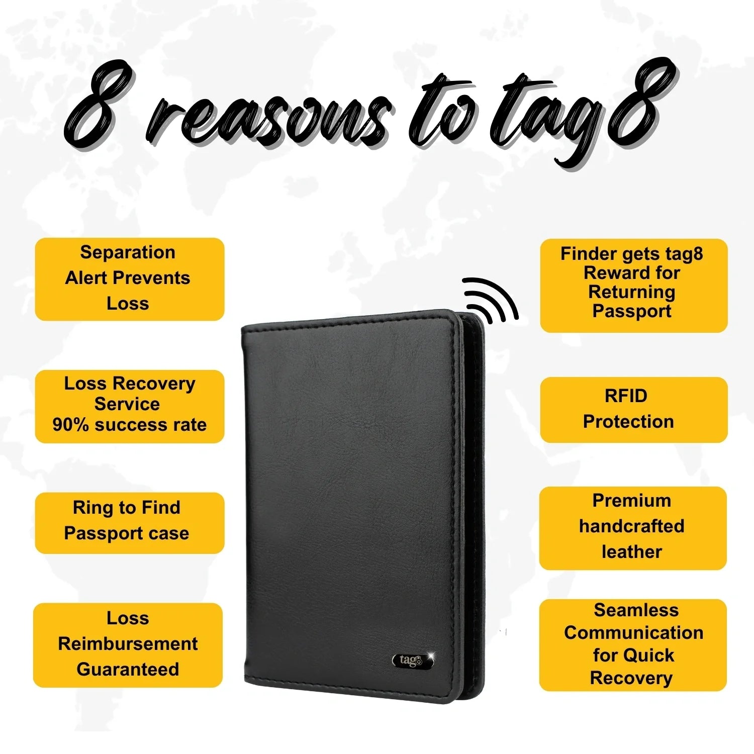 Dolphin Smart Leather Passport Tracker-2