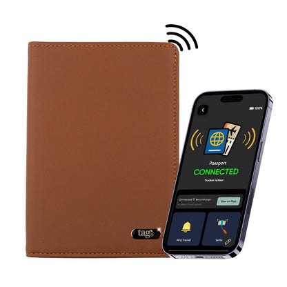 Dolphin Smart Leather Passport Tracker-5