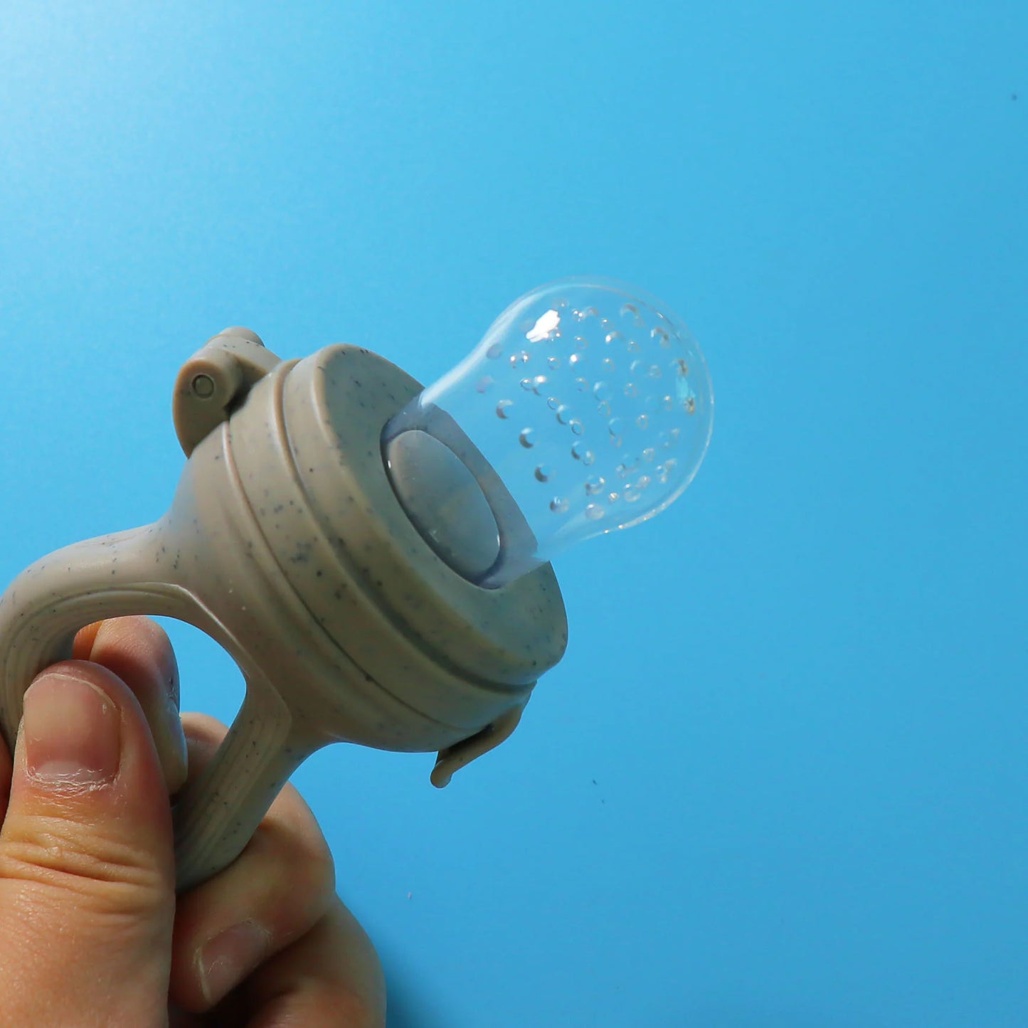 Baby Wheat Straw Food Feeder with Silicone Nipple