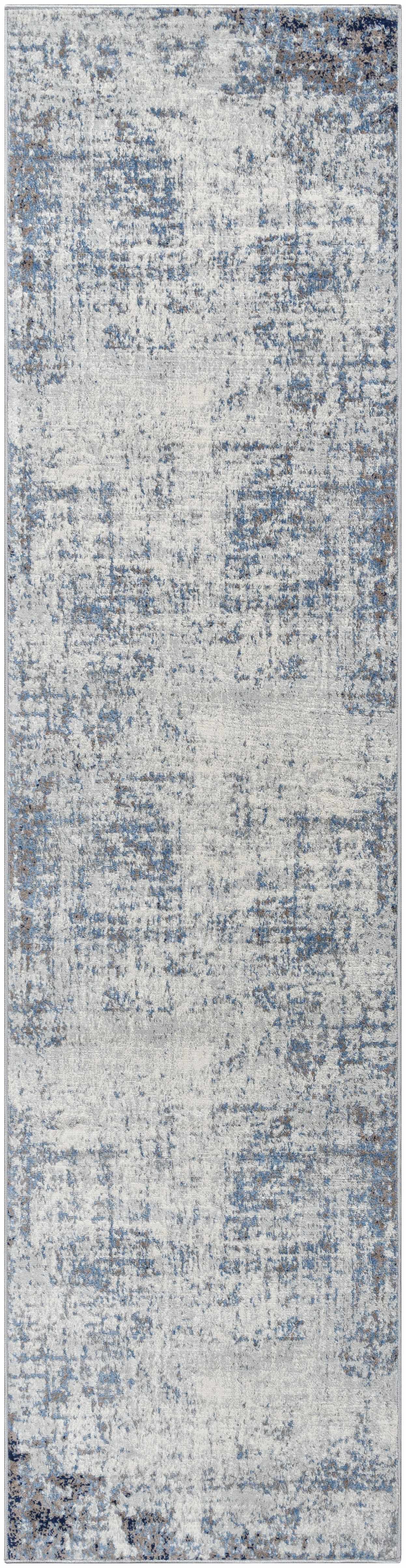 Texanna Abstract Blue/Gray Area Rug-5