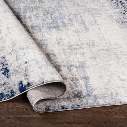 Texanna Abstract Blue/Gray Area Rug-4