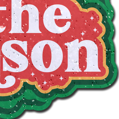 5-Pack: Tits the Season Holiday Green Wreath on Glittery Velvet Breast Pasties by Pastease®-3