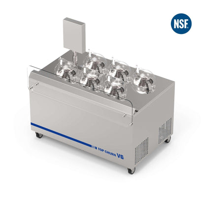 Commercial Gelato Ice Cream Maker, V6, Six Pots – Top Churn-0