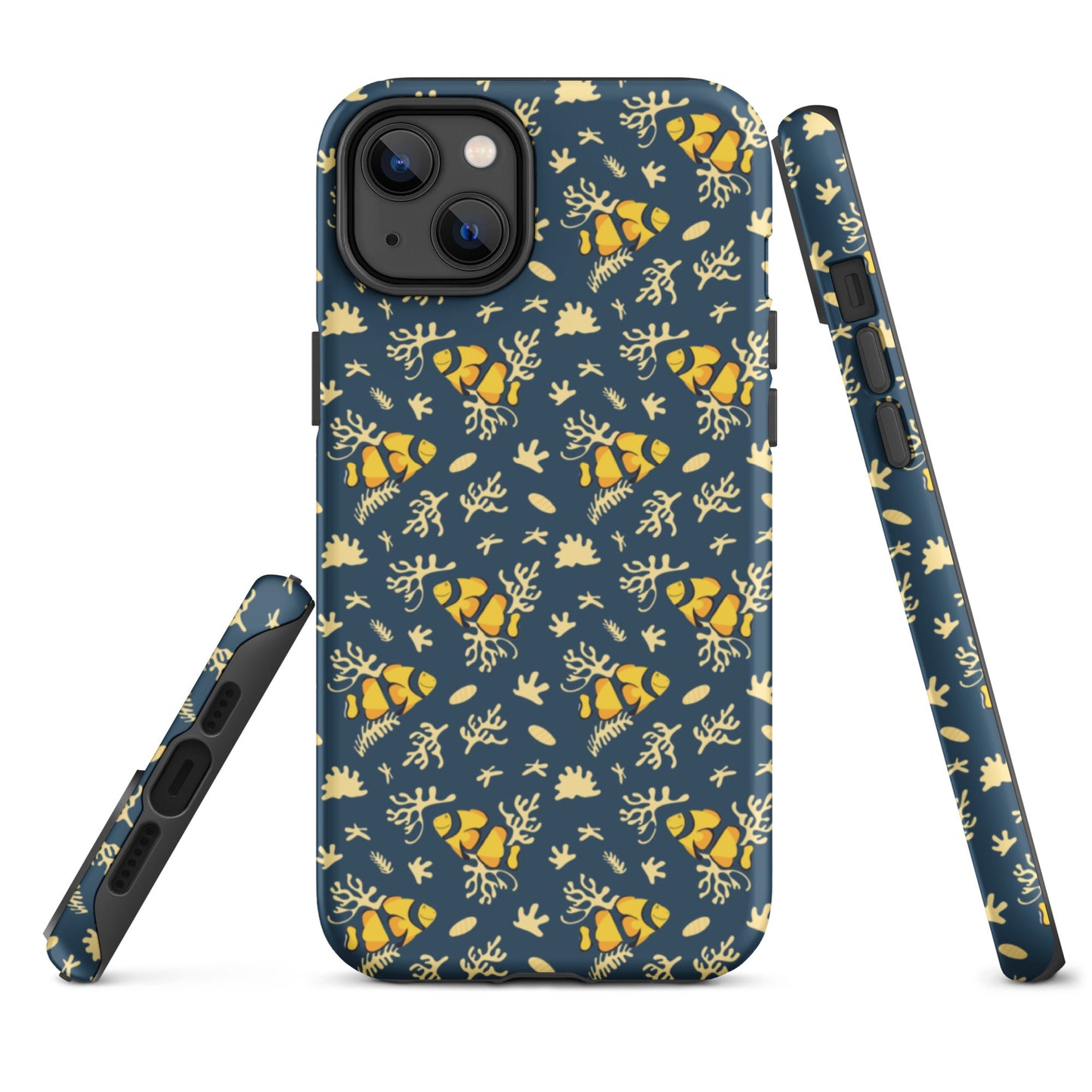 Deep Blue Clownfish Reef Tough Case for iPhone®-14
