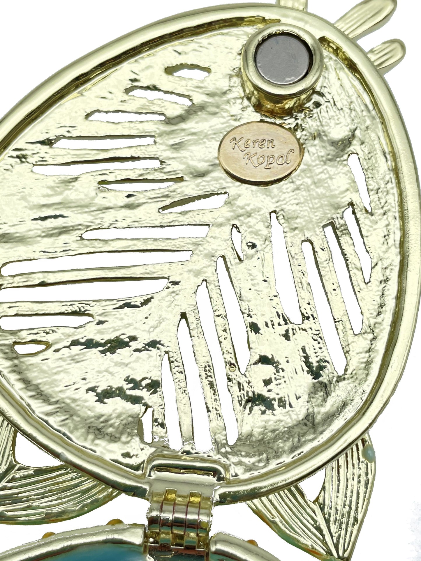 Green turquoise Beautiful Decorated Trinket Box-4