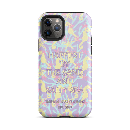 Happiest By the Sand and Salty Sea Tough Case for iPhone®-3