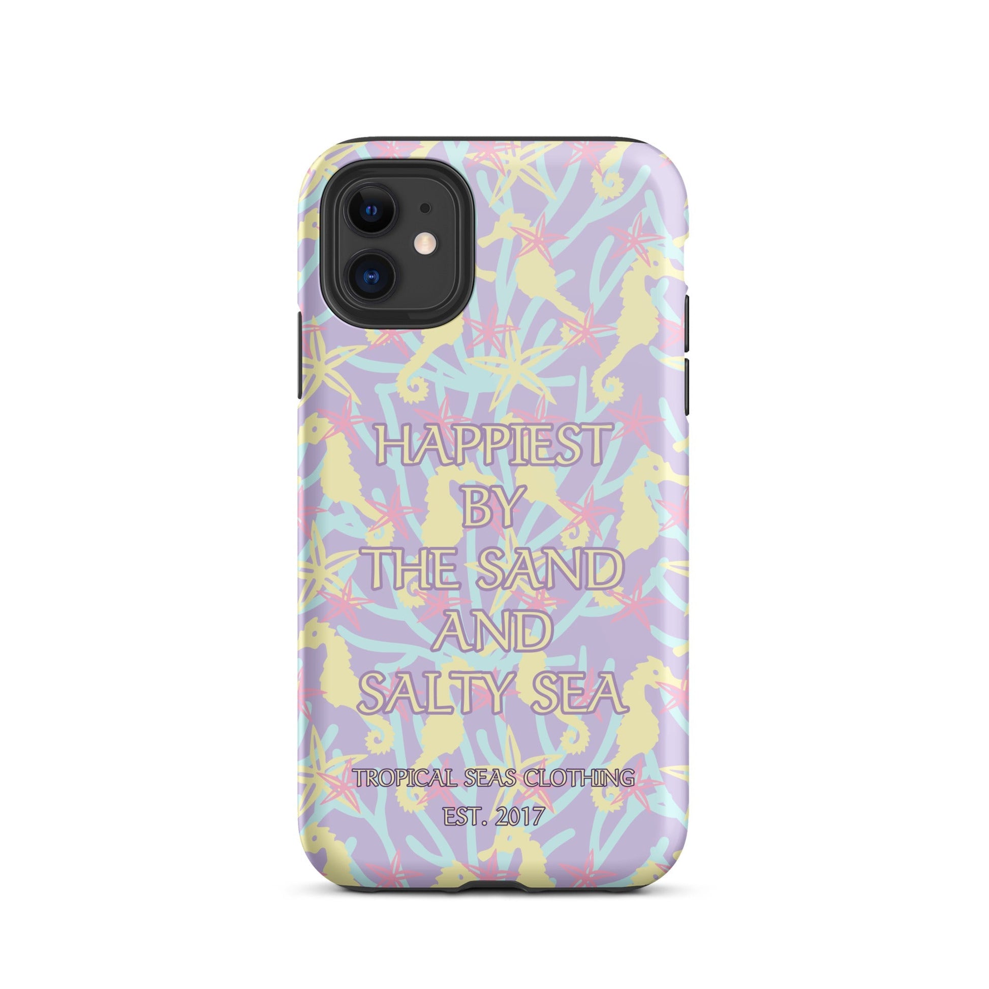 Happiest By the Sand and Salty Sea Tough Case for iPhone®-1