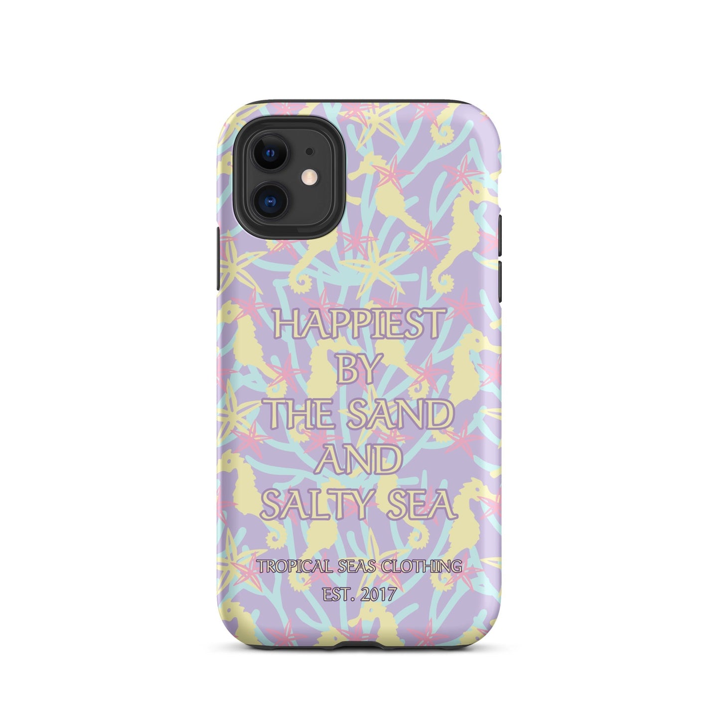 Happiest By the Sand and Salty Sea Tough Case for iPhone®-2