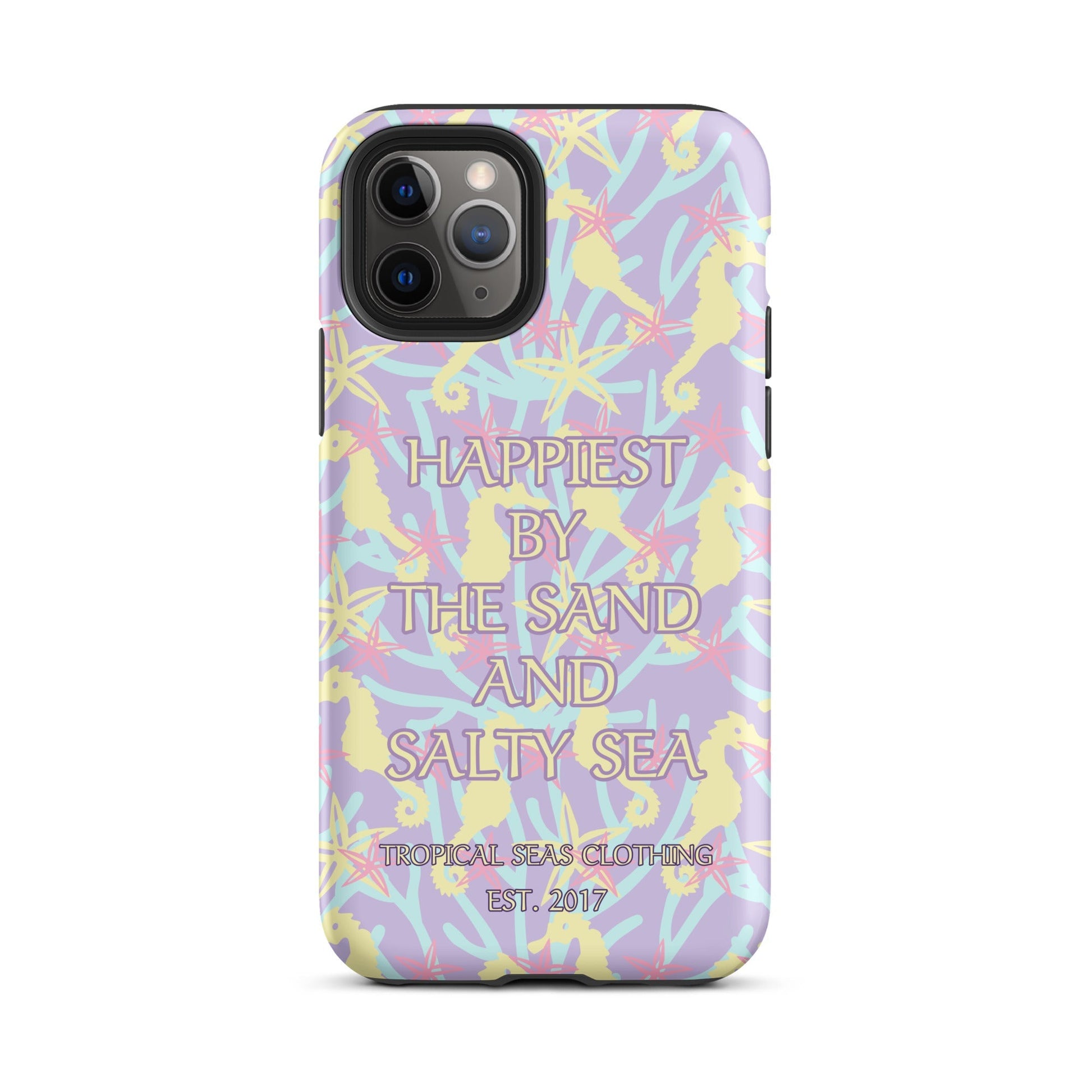 Happiest By the Sand and Salty Sea Tough Case for iPhone®-4